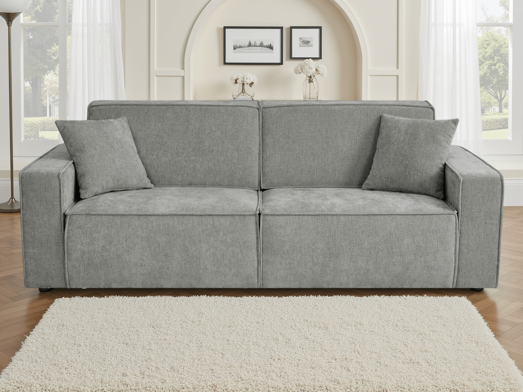 Houston Electric Sofabed Grey 3 Seater - Comfort Furniture
