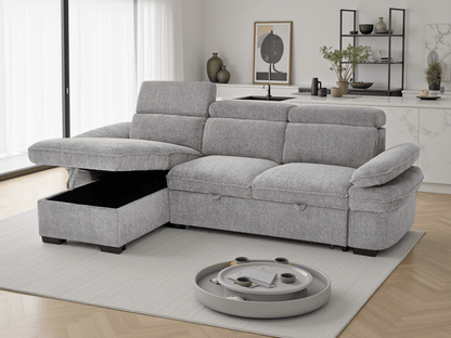 Hudson Sofabed Grey Universal Corner - Comfort Furniture