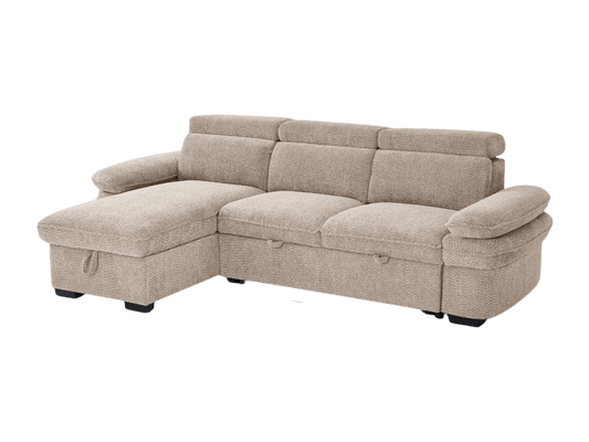 Hudson Universal Corner Sofa Bed with Storage - Comfort Furniture