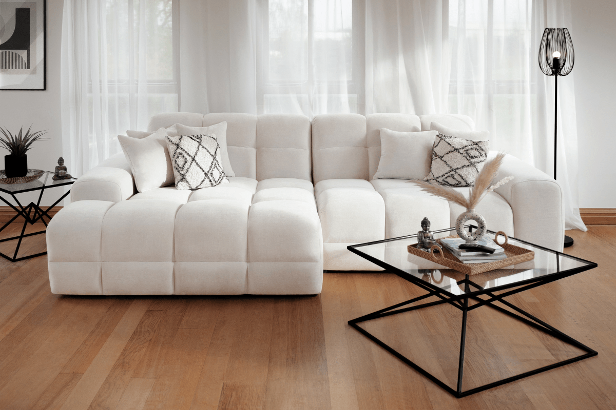 Jacob Sofa Beige Left Hand Facing Corner - Comfort Furniture