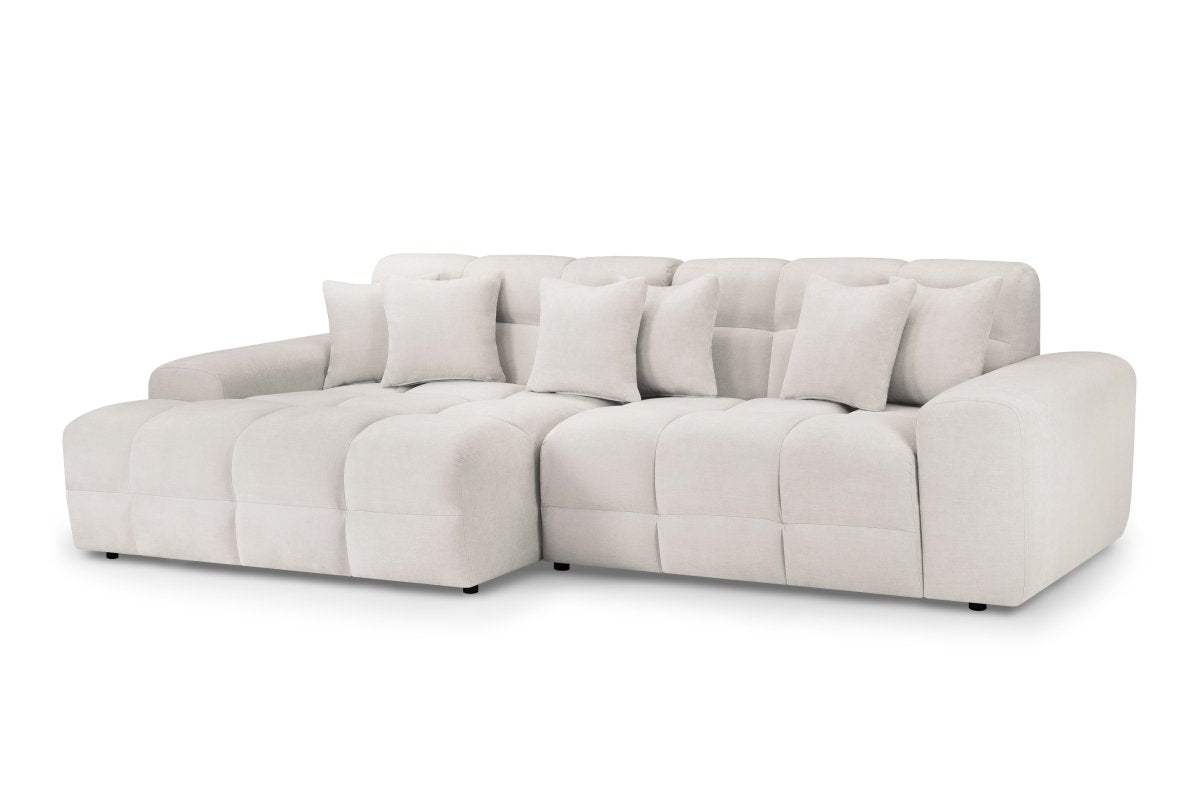 Jacob Sofa Beige Left Hand Facing Corner - Comfort Furniture