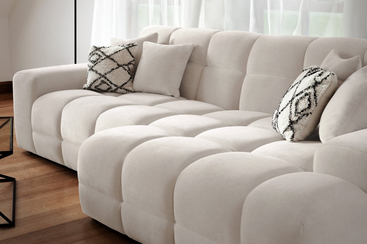 Jacob Sofa Beige Right Hand Facing Corner - Comfort Furniture