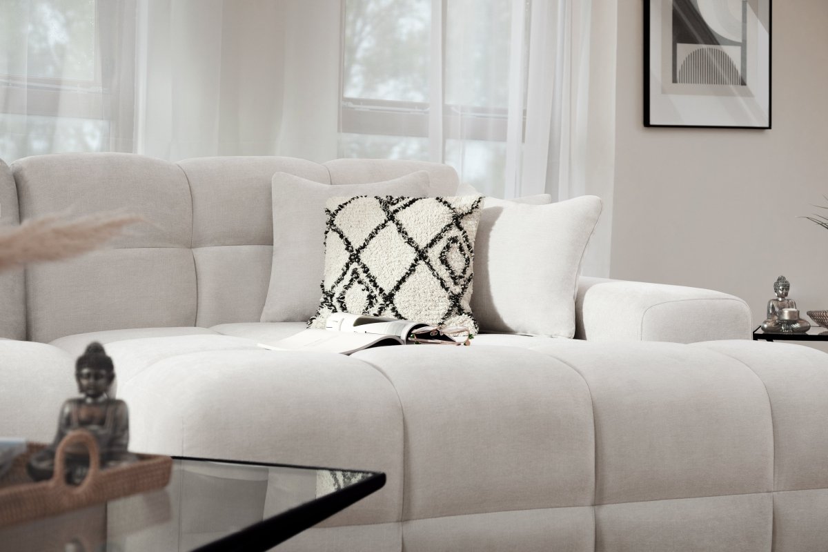 Jacob Sofa Beige Right Hand Facing Corner - Comfort Furniture