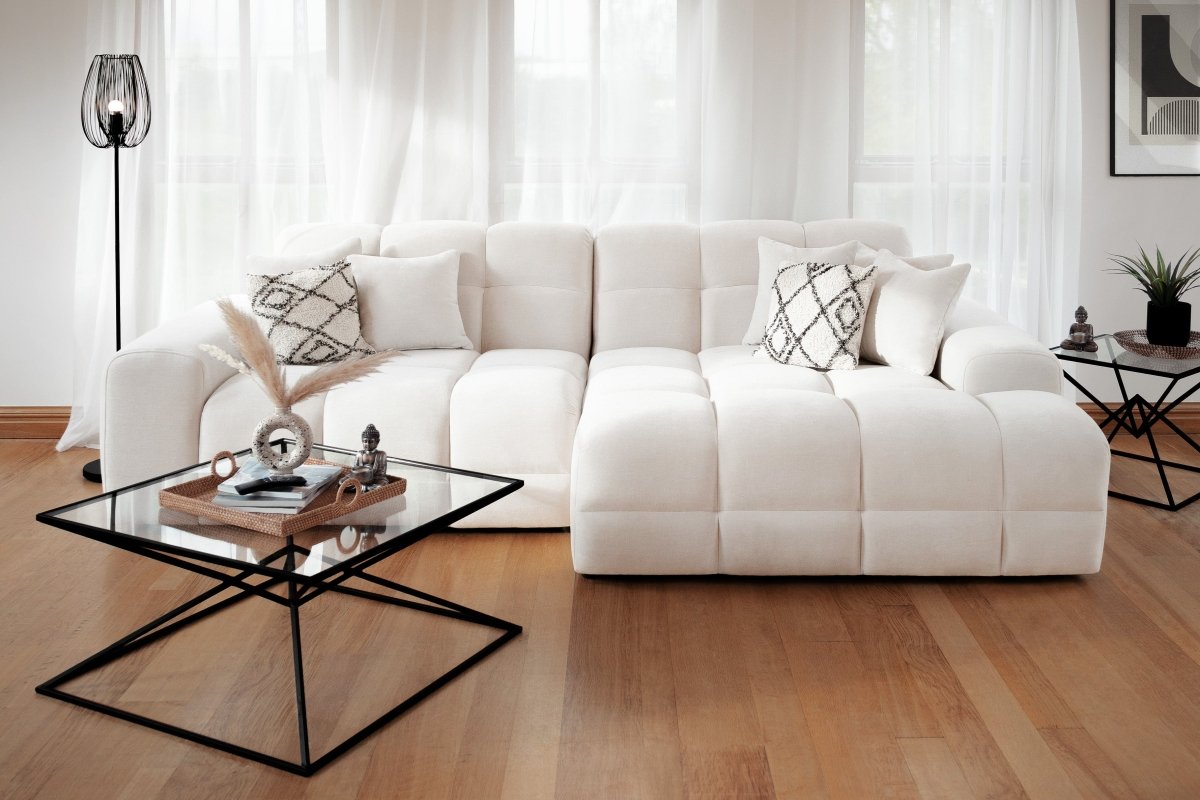 Jacob Sofa Beige Right Hand Facing Corner - Comfort Furniture
