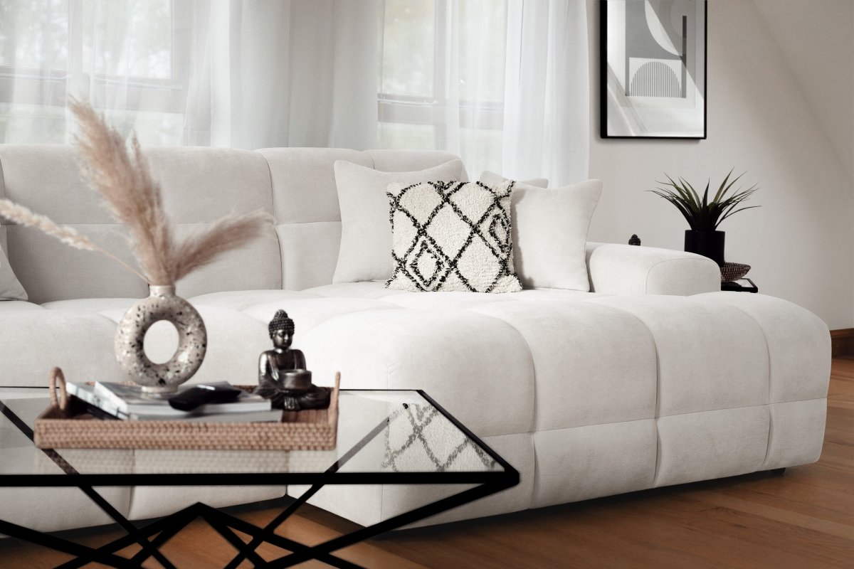 Jacob Sofa Beige Right Hand Facing Corner - Comfort Furniture