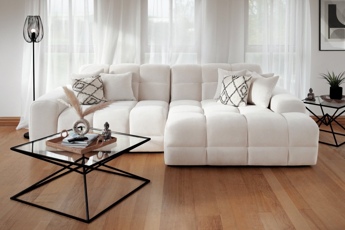 Jacob Sofa Beige Right Hand Facing Corner - Comfort Furniture