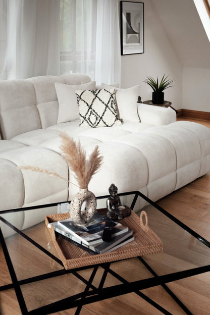 Jacob Sofa Beige Right Hand Facing Corner - Comfort Furniture