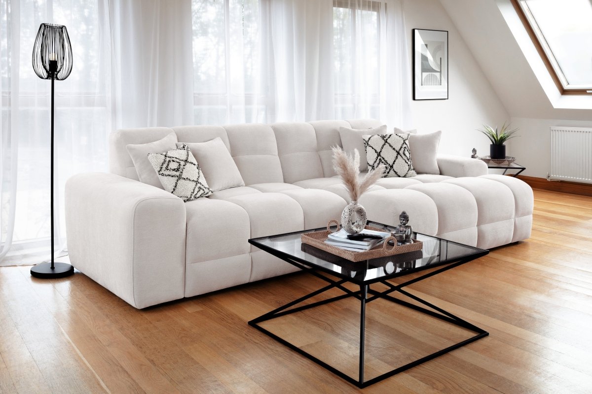 Jacob Sofa Beige Right Hand Facing Corner - Comfort Furniture
