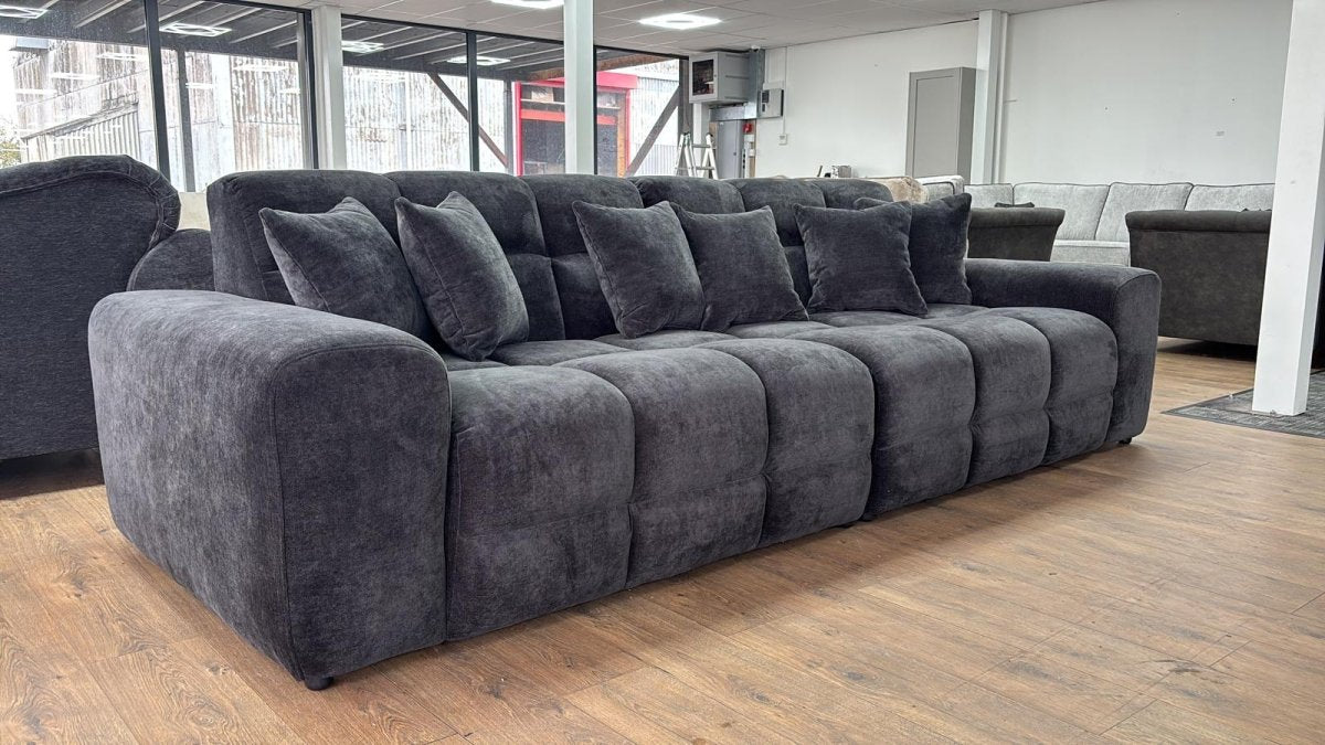 Jacob Sofa Black 4 Seater - Comfort Furniture