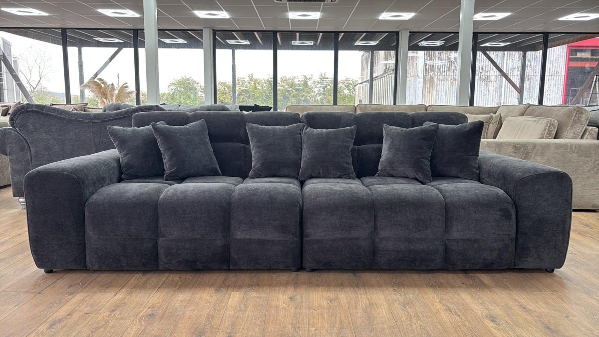 Jacob Sofa Black 4 Seater - Comfort Furniture