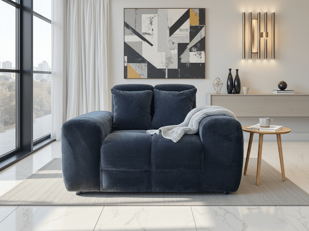 Jacob Sofa Black Armchair - Comfort Furniture