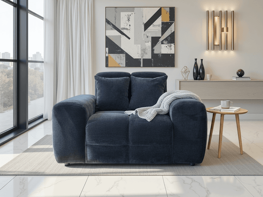 Jacob Sofa Black Armchair – Black Fabric Accent Chair | Comfort Furniture