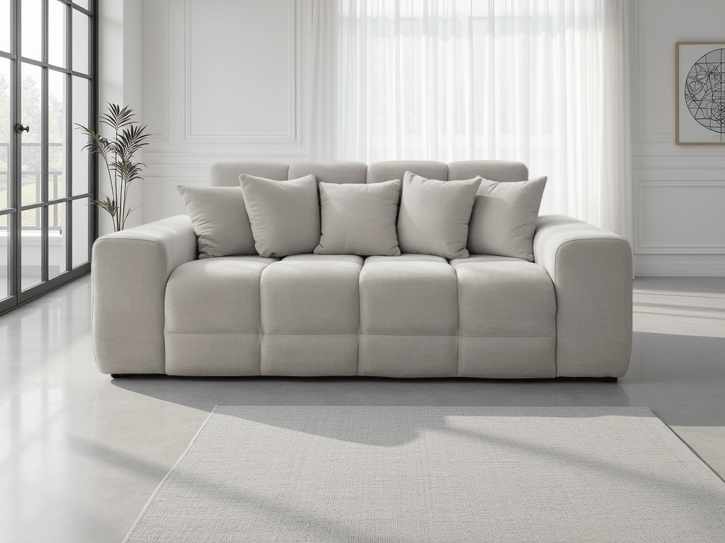 Jacob Sofa Natural 3 Seater - Comfort Furniture