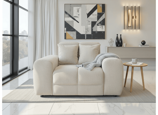 Jacob Sofa Natural Armchair – Natural Fabric Accent Chair | Comfort Furniture
