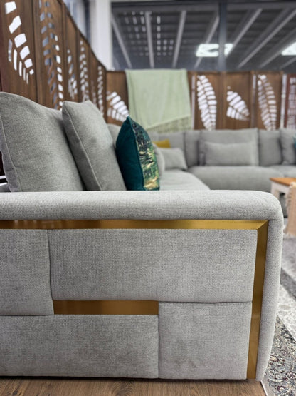 Jupiter Sofa Grey Large Corner - Comfort Furniture