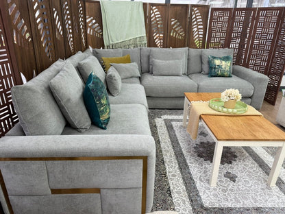 Jupiter Sofa Grey Large Corner - Comfort Furniture
