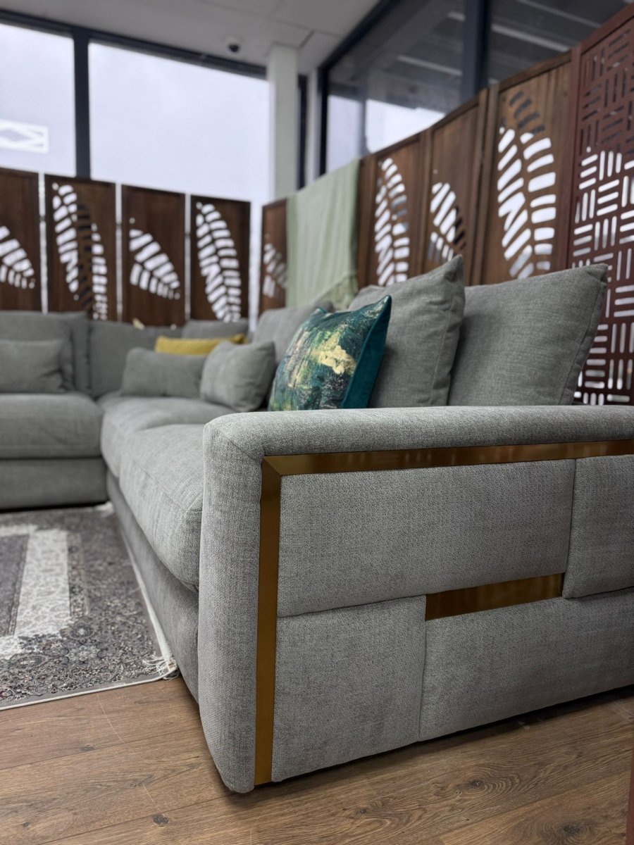 Jupiter Sofa Grey Large Corner - Comfort Furniture