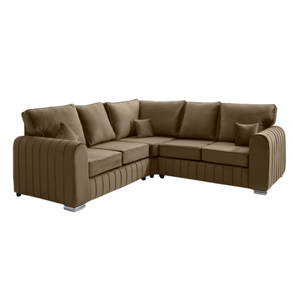 Lilly Corner Sofa Mink – Available in 5 Colours | Comfort Furniture