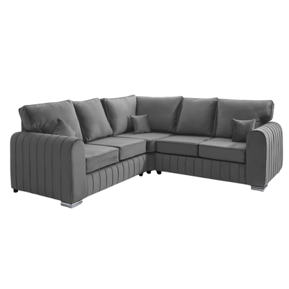 Lilly Corner Sofa in Grey – Fullback Corner Sofa | Comfort Furniture