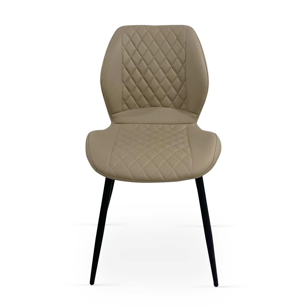 Lily Dining Chairs – Beige PU (Set of 4) - Comfort Furniture