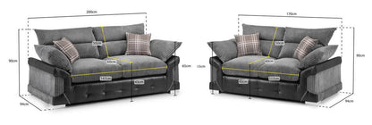 Logan Sofa Suite 3 + 2 - Comfort Furniture