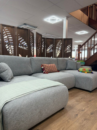Luma Sofa Grey U Shape Corner - Comfort Furniture