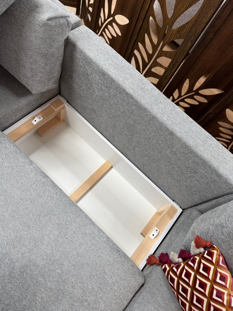 Luma Sofa Grey U Shape Corner - Comfort Furniture