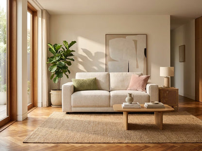 Marlow Sofa Beige 2 Seater - Comfort Furniture