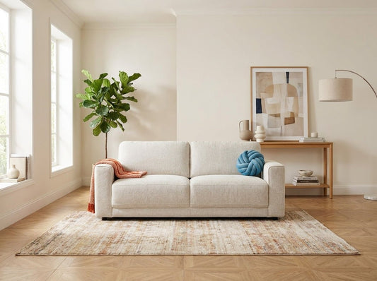 Marlow Sofa Beige 3 Seater - Comfort Furniture