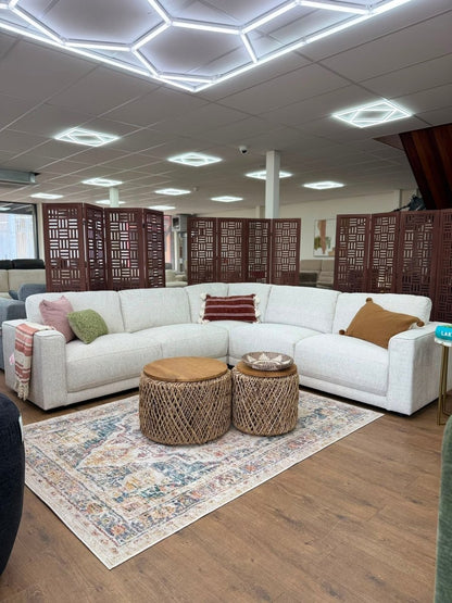 Marlow Sofa Beige Large Corner - Comfort Furniture