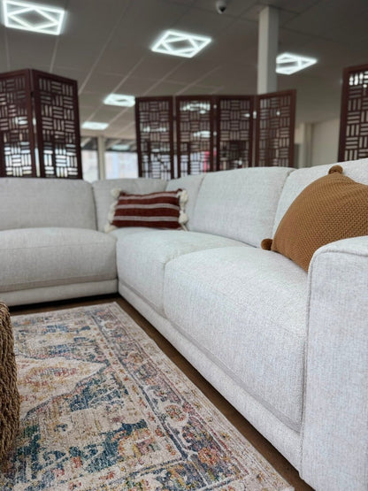 Marlow Sofa Beige Large Corner - Comfort Furniture