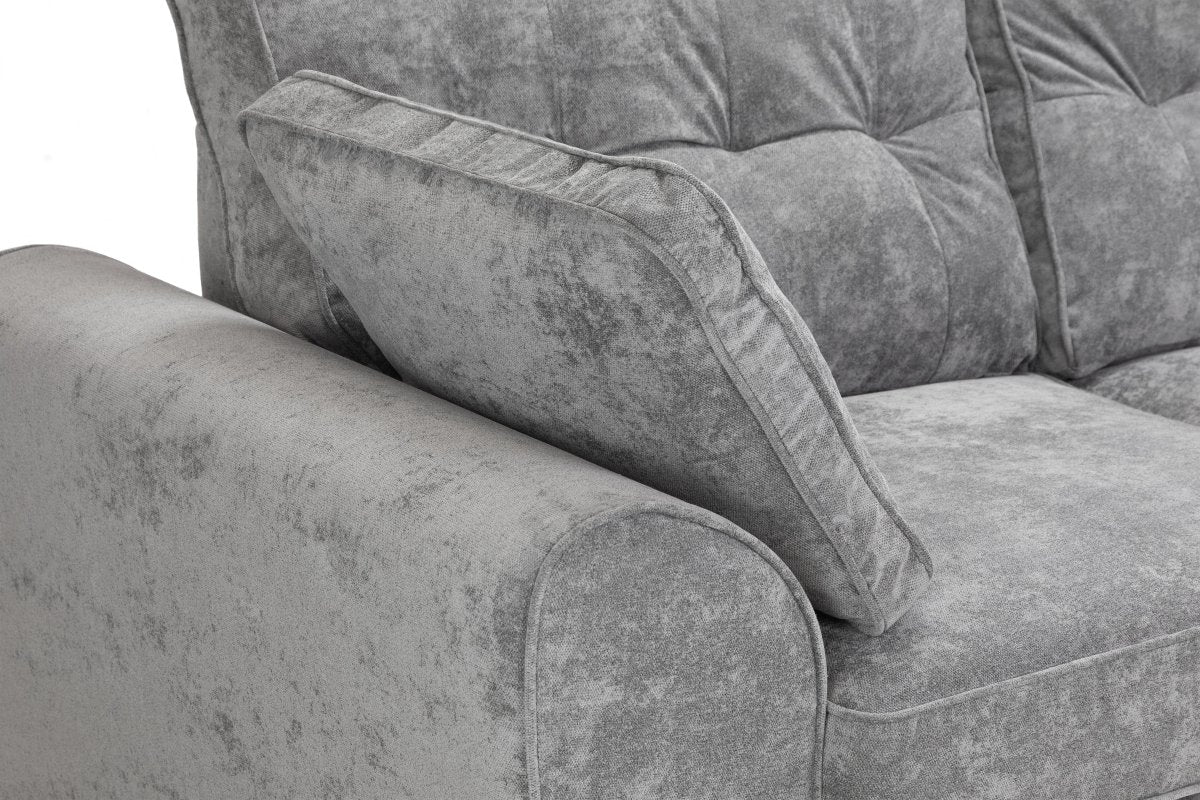 Maxwell Sofa Grey 3 Seater - Comfort Furniture