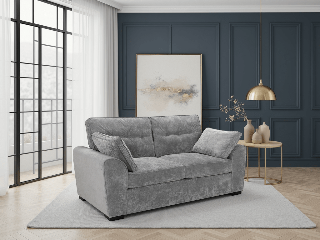 Maxwell Sofa Grey 3 Seater - Comfort Furniture