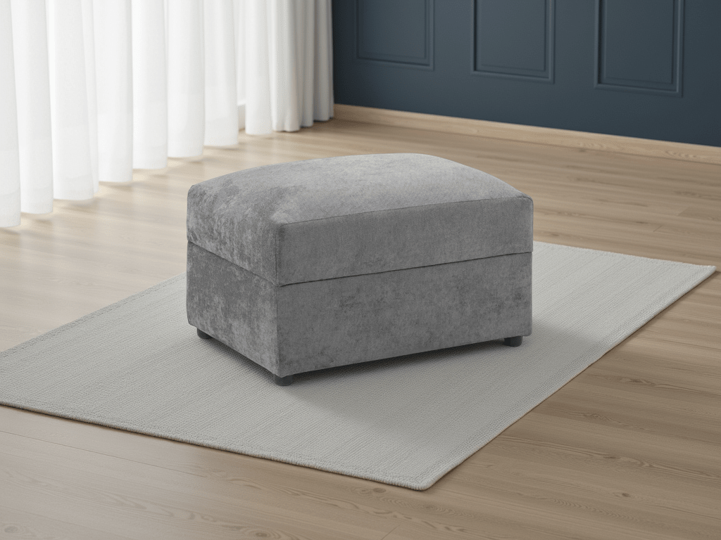 Maxwell Sofa Grey Footstool - Comfort Furniture