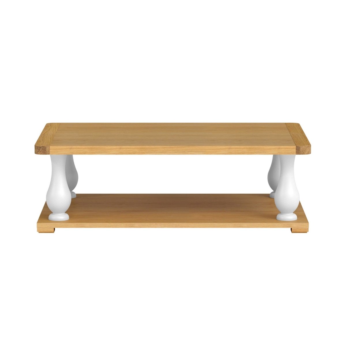 Mayfair Coffee Table – Oak & White - Comfort Furniture