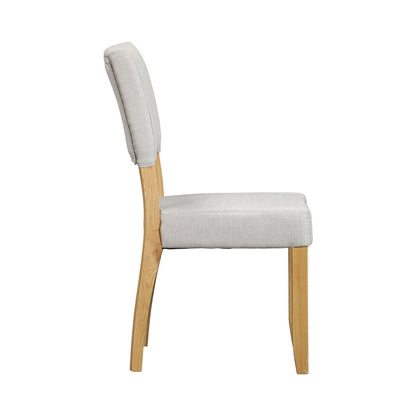 Mayfair Dining Chair – Oak & White - Comfort Furniture