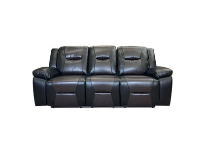 Milan Leather Sofa Suite Manual Recliner - Comfort Furniture