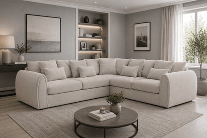 Mirabel Big Corner Sofa in Grey - Comfort Furniture