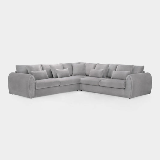 Mirabel Big Corner Sofa in Grey - Comfort Furniture