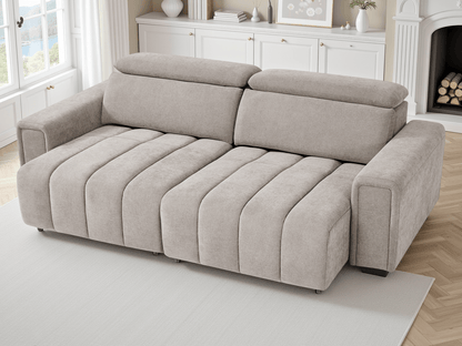 Molly Electric Sofabed Beige 3 Seater - Comfort Furniture
