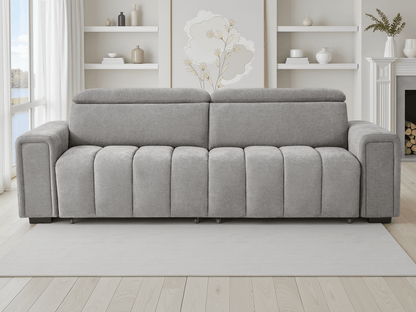 Molly Electric Sofabed Grey 3 Seater - Comfort Furniture