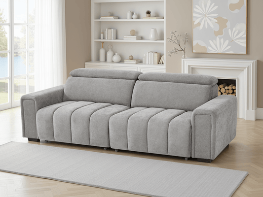 Molly Electric Sofabed Grey 3 Seater - Comfort Furniture