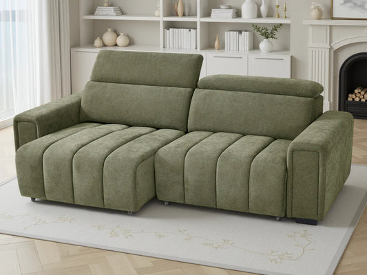 Molly Power Recliner Sofa | Electric Fabric 3 Seater Sofa - Comfort Furniture