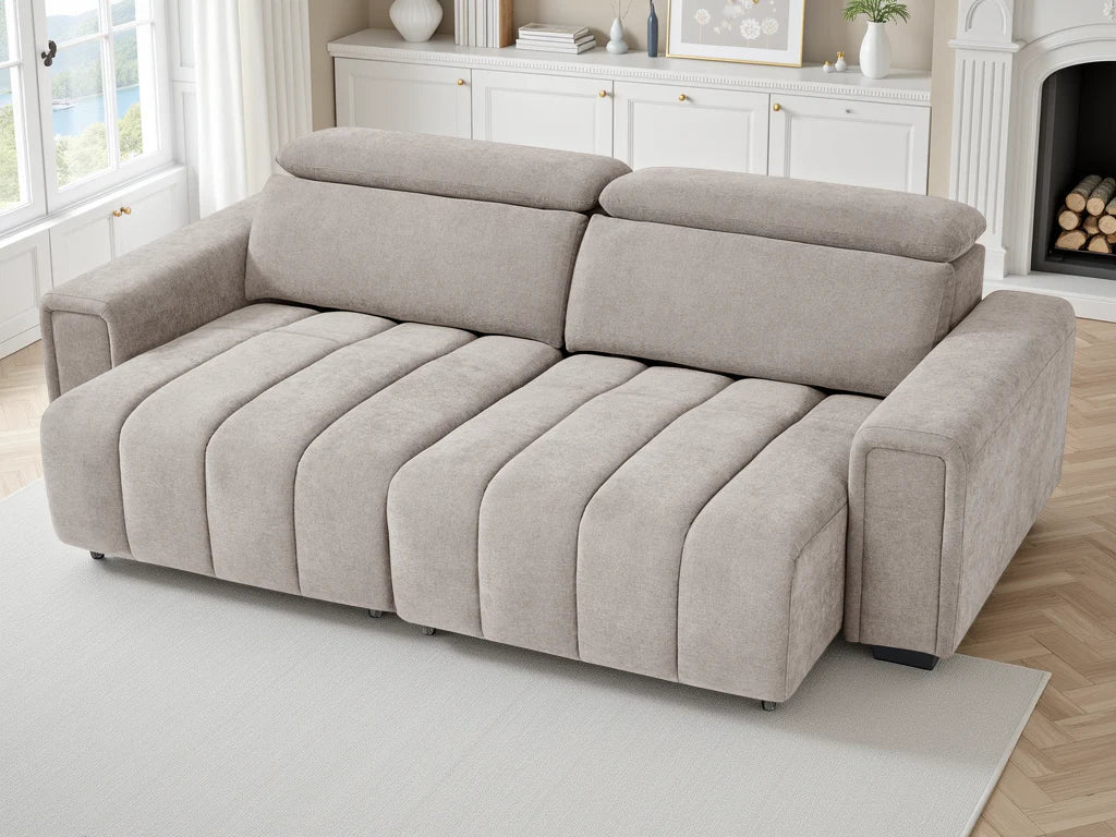Molly Power Recliner Sofa | Electric Fabric 3 Seater Sofa - Comfort Furniture