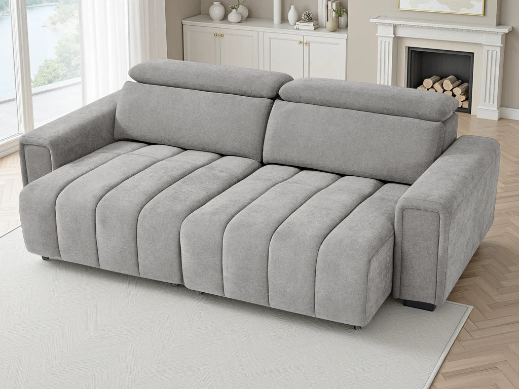 Molly Power Recliner Sofa | Electric Fabric 3 Seater Sofa - Comfort Furniture