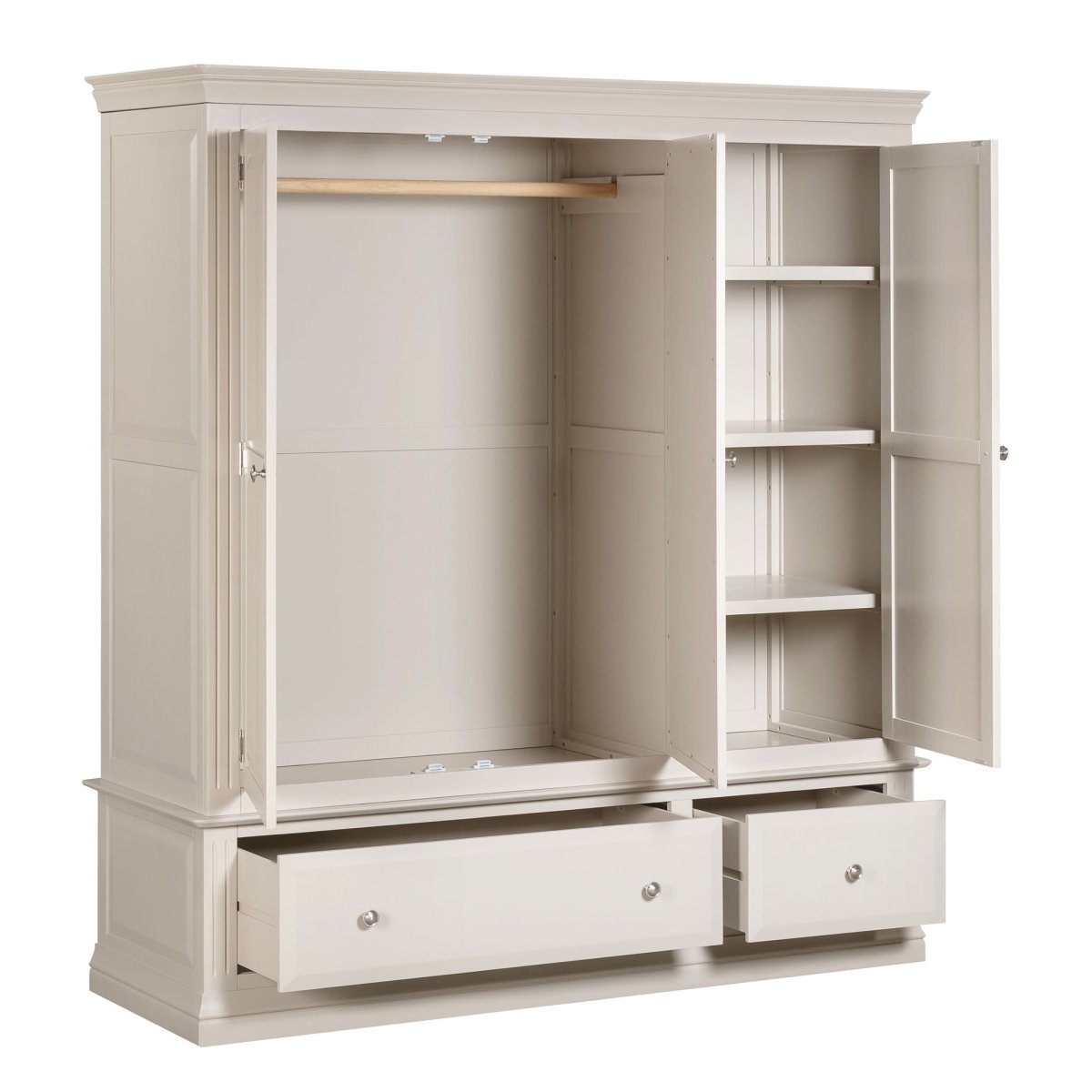 Monaco Triple Wardrobe – French Style - Comfort Furniture