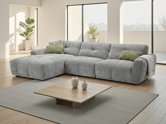 Montana Sofa Grey Left Hand - Comfort Furniture