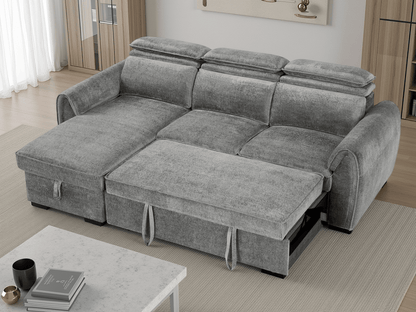Montrose Sofabed Dark Grey Universal Corner - Comfort Furniture