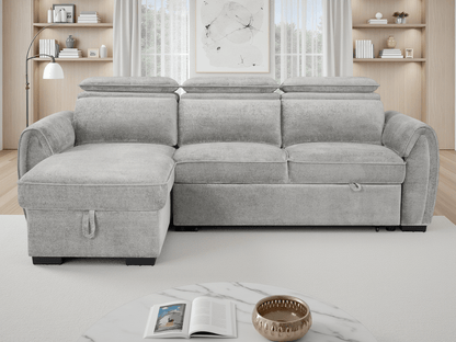 Montrose Sofabed Grey Universal Corner - Comfort Furniture