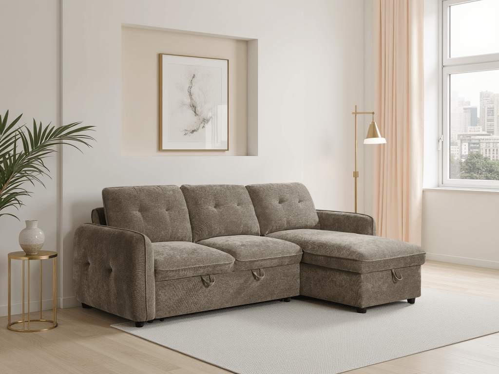 Moscow Sofabed Brown Universal Corner - Comfort Furniture